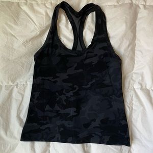 Lululemon Camo Crop Racerback Tank